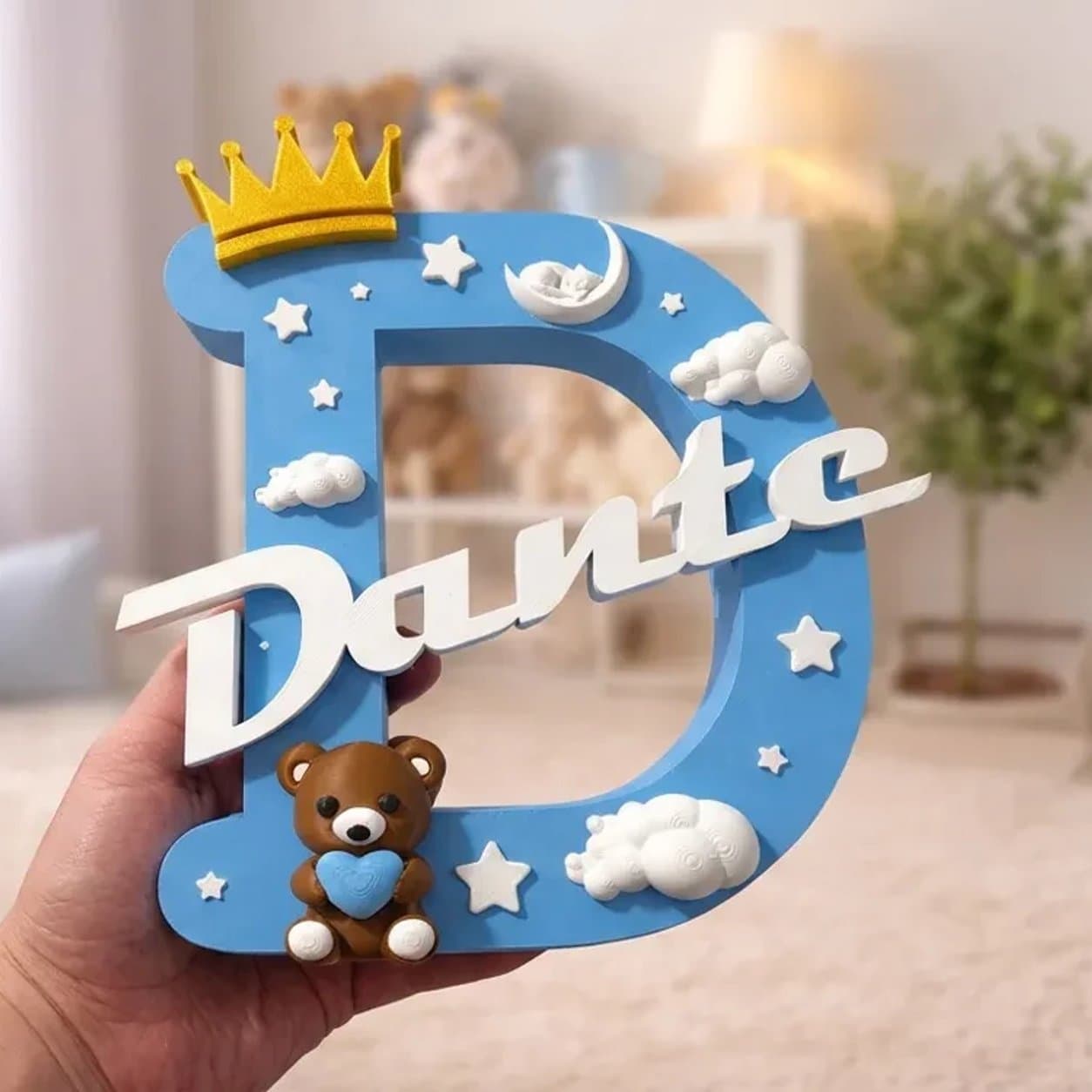 Letra personalizada para cuarto infantil